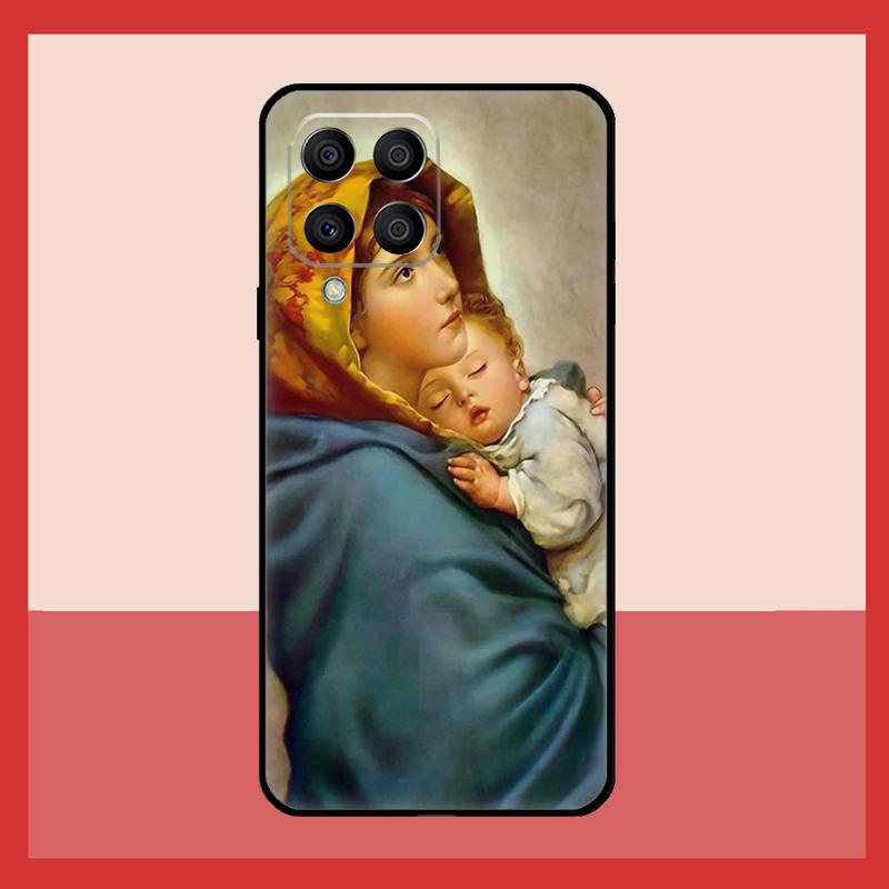 Чехол 'Богородица и Иисус' для Samsung Galaxy M31 M21 M13 M33 M53 M15 M35 M55 M16 M36 M56 M12 M32 M52 M14 M34 M54