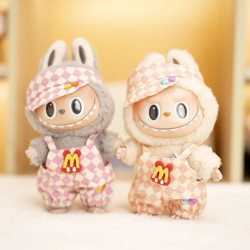 17 см Кукольная одежда шахматная доска теннисный комплект одежды детская подвесная одежда подтяжки брюки замена одежды трендовый подарок