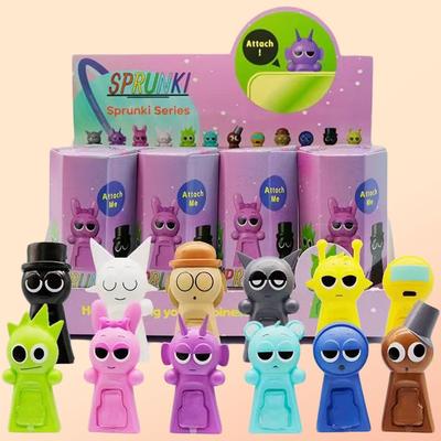 Новая коробка Sprunki Аниме Фигурки Игра-загадка Кукла ПВХ Мультяшная фигурка Игрушка Кукла Настольное украшение Детский Рождественский сюрприз Подарок