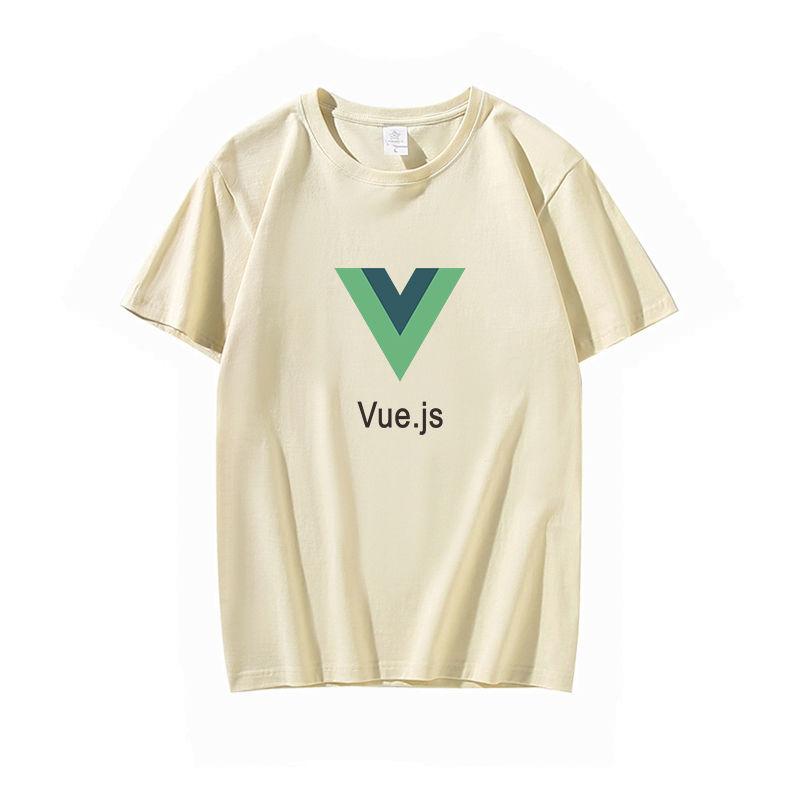 Компьютерный Фронтенд W Рамка Vuejs Периферия Футболка с коротким рукавом Унисекс Гик Программист Одежда Летний Хлопок