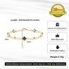Fashion Bracelet Jewelry 925 Sterling Silver Clover Bracelet Chain for Women Charms Gold Plated  Bracelet