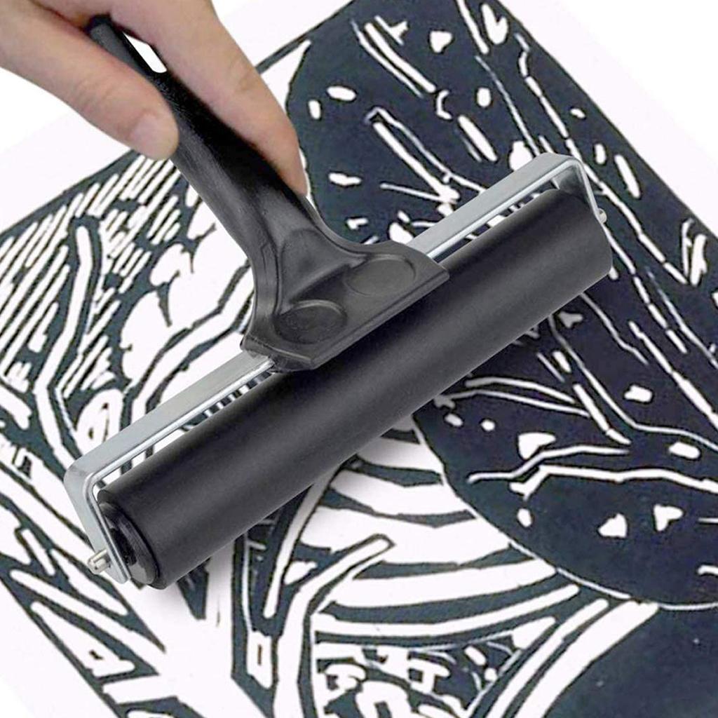 2шт валик Brayer 6см прочный резиновый ручной валик штамповочный инструмент для гравюры живопись ремесло