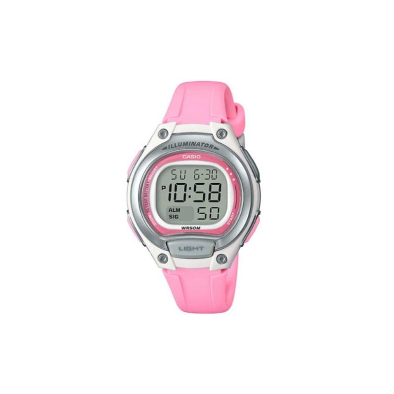 Casio Серия CASIO YOUTH - Серия с дисковым цифровым дисплеем Ретро Спортивный тренд Кварцевый механизм Ремешок из смолы Японские и корейские часы Женские LW-203-4AVDF