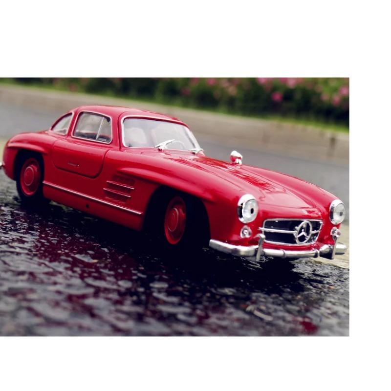 WELLY 1/24 Mercedes Benz 300SL Сплав Масштабная Модель Автомобиля Модель Литой Металл Статическая Коллекция Детская Игрушечная Машина Транспортные Средства Подарки