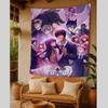 1PC Game Aaphmau Tapestry Art Printing Japanese Wall Tapestry Anime Wall Hanging Home Decor