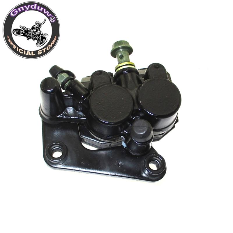 Gnyduw Front Disk Brake Caliper Left For 2 Piston Scooter Moped 50cc 125cc GY6 Baotian Parts