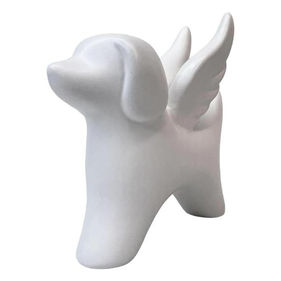Dog Angel Figurine Memorial Puppy Statue with Wings Resin Dog Angel Sculpture for Loss of Dog Sympathy Gift Garden And Home Indoor Decor