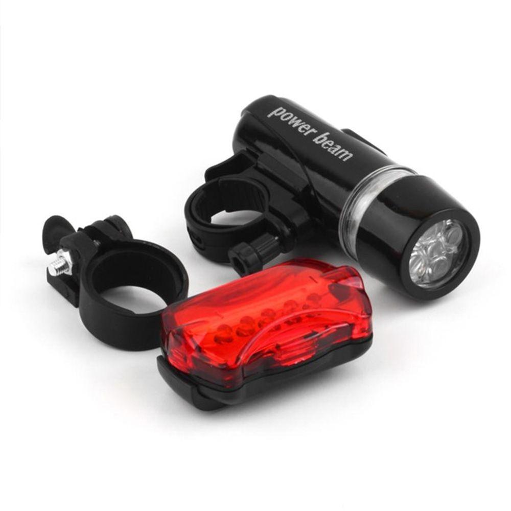 Bicycle Safety Light Bike Front Head Light Head Tail Light Bicycle Flashlight 5 LED