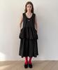 Sinun Balloon Mini Dress (Black)