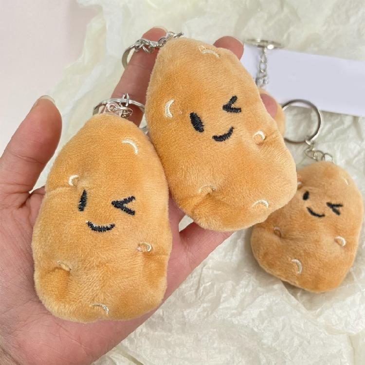 Набор из 10 ручных миниатюрных картофельных брелоков и значков-брелоков, многофункциональный держатель для ключей для стильных людей