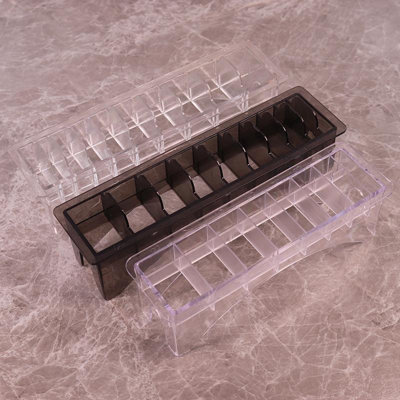 1pcs 10-grid limit comb storage box electric hair clipper holder storage box hair salon hair clipper tool