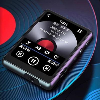 MP3-плеер Bluetooth 5.3 Музыкальный стереодинамик Мини Полноценный сенсорный экран MP4-плеер Walkman Поддержка FM-радио Запись Электронная книга