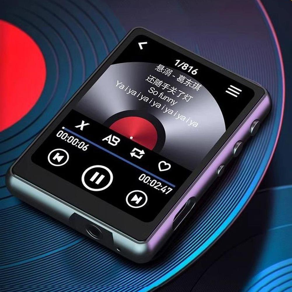 MP3 MP4 Плеер Без Потерь Музыки Полностью Сенсорный Экран Совместимый с Bluetooth Диктофон со Динамиком FM/Электронная Книга/Диктофон