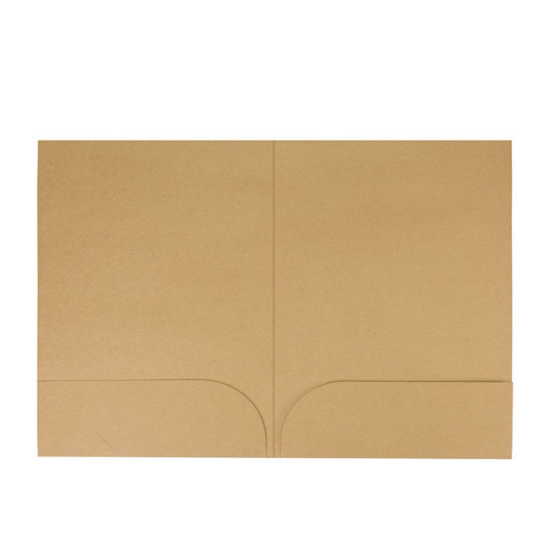 Hot A4 Double Insert File Bag Kraft Paper Cardboard Folder Folder Speech Folder 10 Pack Sheet Music Folder