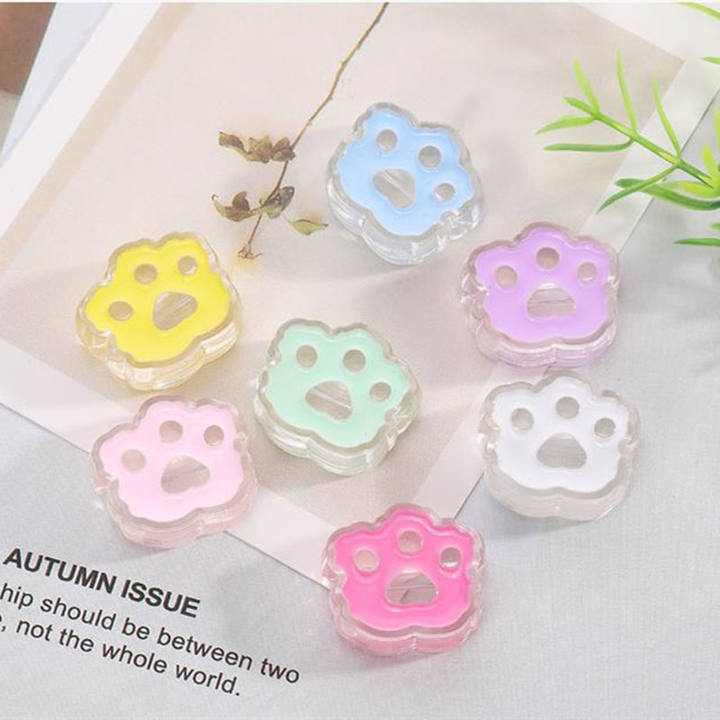 Капающее масло, подвески в виде кошачьей лапы для самостоятельного изготовления подвесок, 5 шт., 23*26 мм, серьги, браслет, плавающие ювелирные аксессуары, бусины