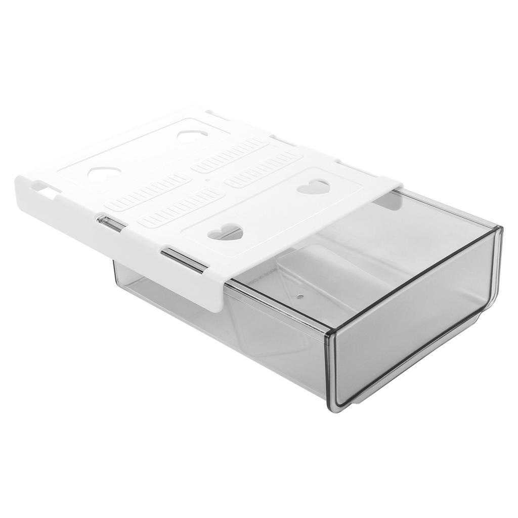 Invisible Transparent Box Under The Table Sticky Dustproof Storage Box Simple Drawer Stationery Accessories