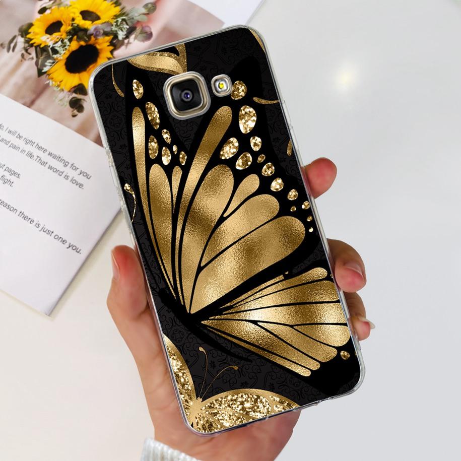 Для Samsung Galaxy A3 2016 Чехол A310F Популярный Цветок Прозрачный Силиконовый Задняя Крышка Телефона Для Samsung A3 2017 A320F A320Y Funda