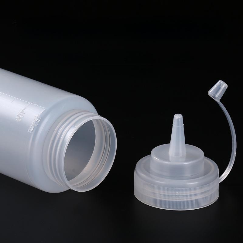 Бутылка для соуса PE Squeeze объемом 240 мл со шкалой для кетчупа и салата