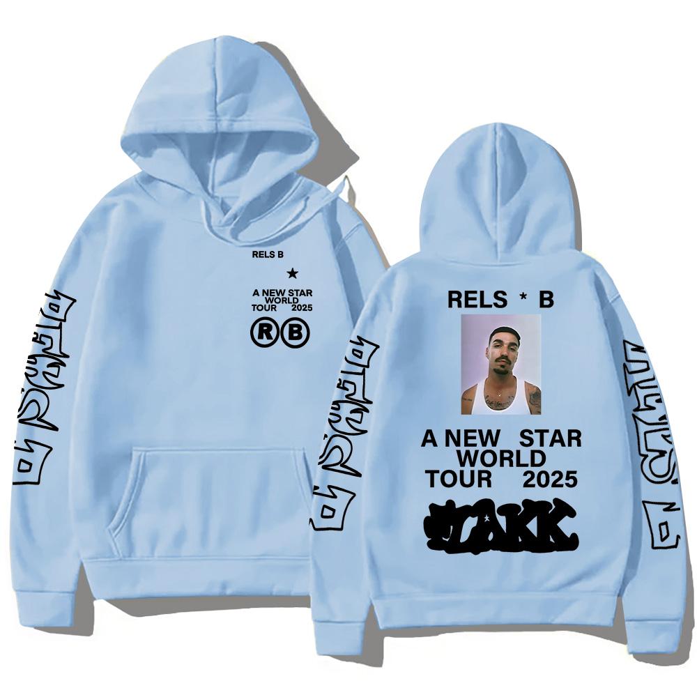 Rels BA New Starworld Tour 2025 Толстовки с капюшоном Pop Мужская Женская Толстовка Новая Трендовая Эстетическая Одежда Пуловеры High Street