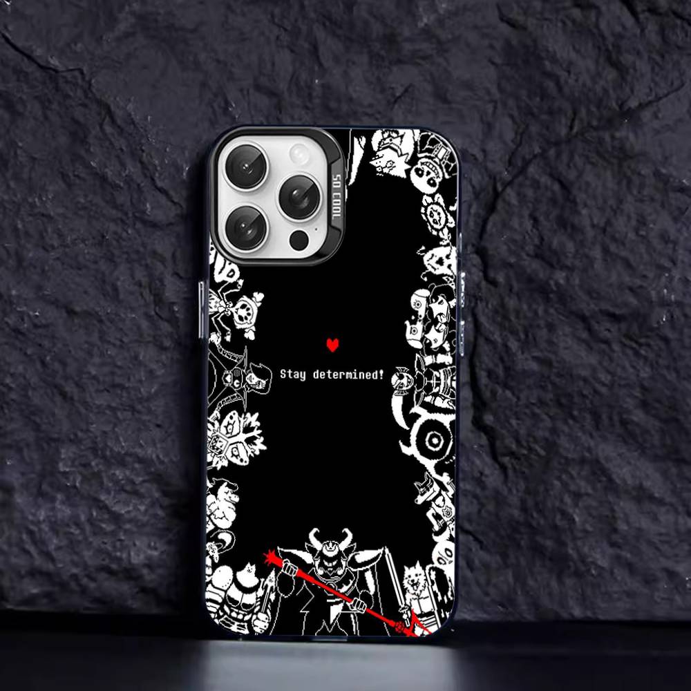 Чехол для телефона игра Undertale Цвет Серебристый Корпус Для IPhone 17 16 15 14 13 12 11 Pro Max Plus