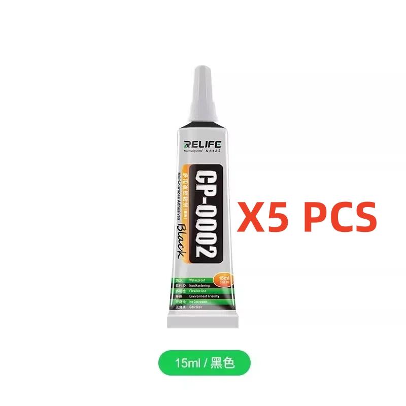 RELIFE 15/50 мл CP-0001 Прозрачный клей Clear Glue CP0002 Черный клей для средней рамки мобильного телефона, стекла ЖК-экрана, ремонт