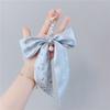 Flower Scarf Bow Keychain Printed Bag Accessories Headset Pendant Bowknot Bag Pendant  Car Keychain