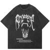 Уличная одежда Vicious Dog Vintage Washed Black T-Shirt Cotton Y2K Unisex Casual Fit Tops Tees