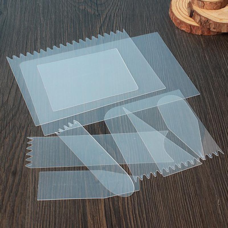 9 Pcs Cake Scraper Cream Spatula Cake Cutter Pastry Mold Baking Decorating Tools