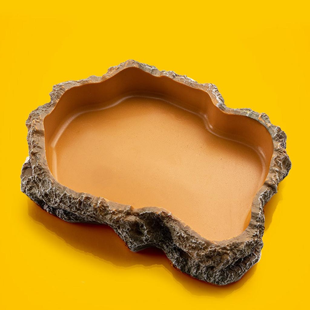 Смола Кормушка для рептилий Миска для еды и воды для черепах, ящериц, хомяков, змей, сухопутных черепах, гекконов, мелких домашних животных Кормушка Товары для питомцев