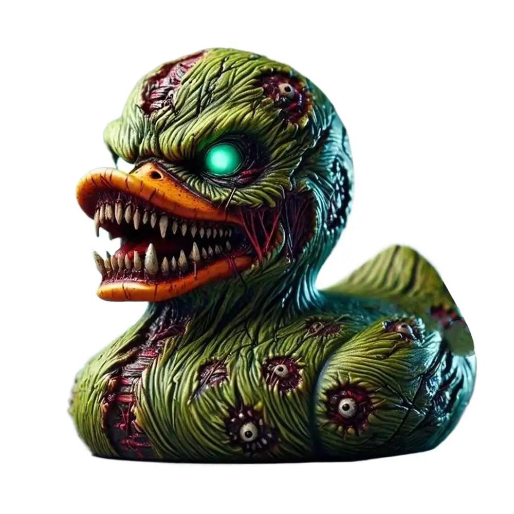 Special-Shaped Duck Ornament Alien Duck Statue Wicked Funny Resin Duck Home Decoration Ornament Car Ornament