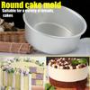 Bakeware Baking Tools Round Pattern Aluminum Alloy Die Cake Pan Tray Pudding Mold Fixed Bottom