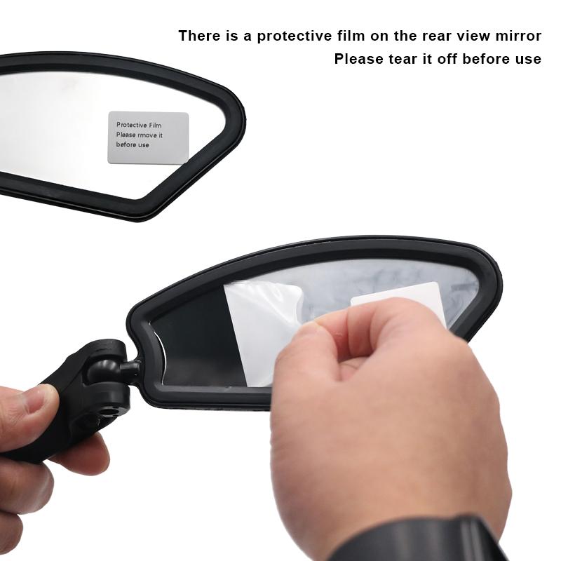 Bicycle Mirror 360 Degree Rotate MTB Road Bike Rearview Handlebar Mount Flexible Safety Cycling Back Mirror Folded Blind