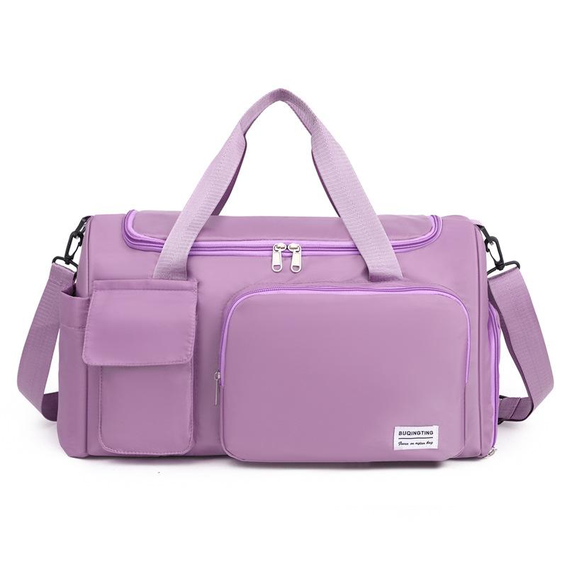Large-capacity gym bag, travel bag for short trips, with separate shoe compartment, dry and wet separation, yoga training bag, maternity bag
