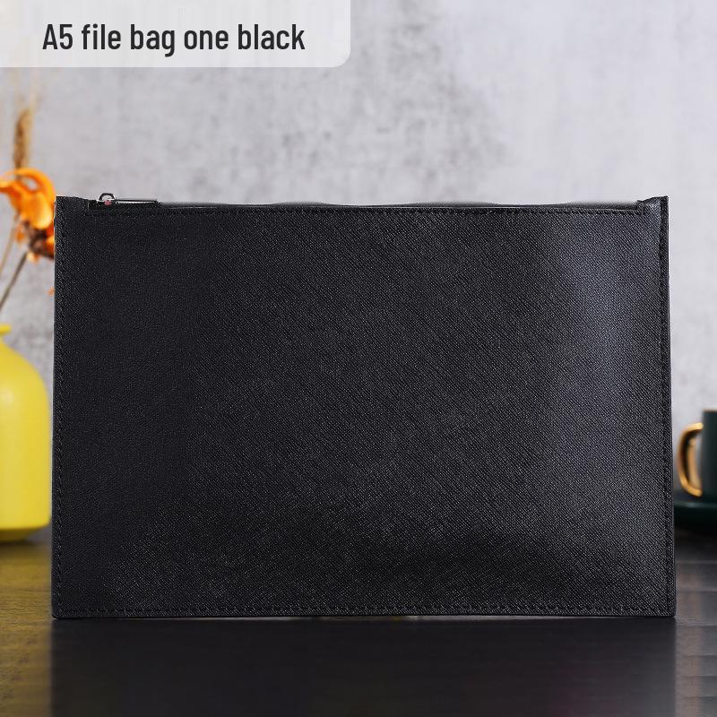 Double-Layer Magnetic Buckle Briefcase - Large Capacity, Multifunctional Office File Bag