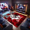 1PC Custom Name Tiger Roses Artwork Theme Floor Mat Ideal for Living Room, Game Rooms, Office, Bedroom,Floor Mat Playful Design