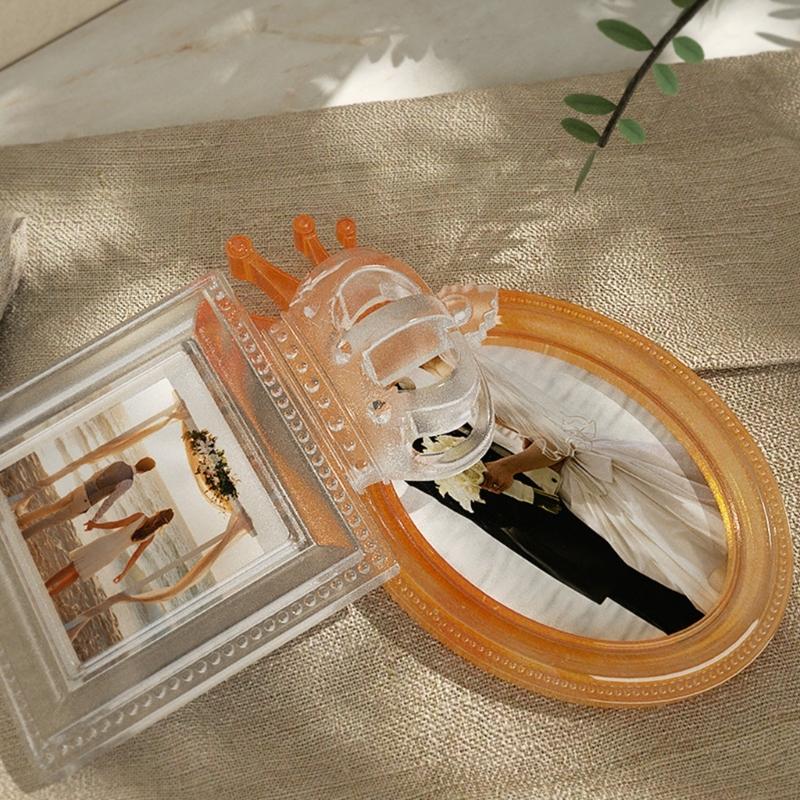 Ретро Корона Фото Рамка Эпоксидная Смола Форма DIY Поделки Смола Декоративные Украшения Изготовление Форма Фоторамка Силиконовая Форма