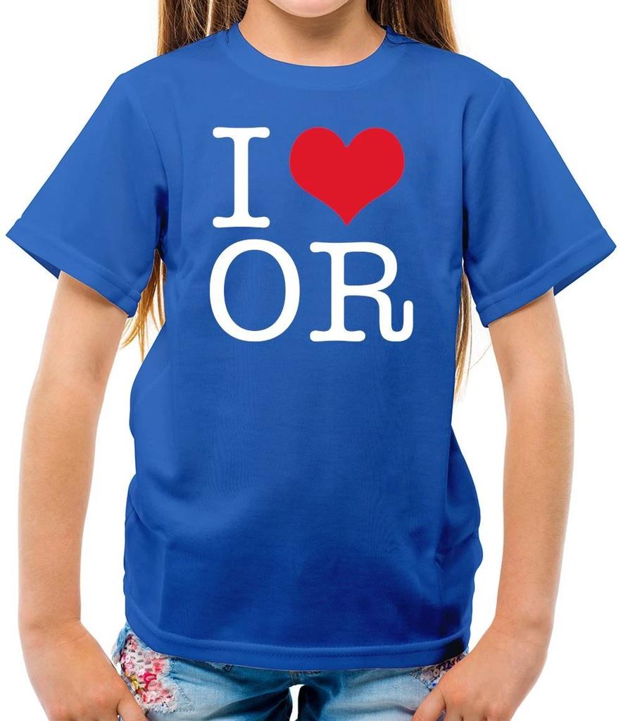I Love OR - Kids T-Shirt - Singer Lyrics Rodrigo Fan Tour 2003