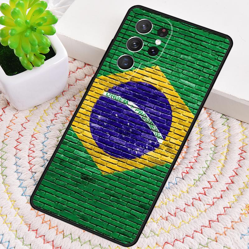 Чехол для телефона с флагом Бразилии для Samsung Galaxy note 10 pro S26 Ultra S23 S24 FE S25 S21 S22 PLUS ударопрочный