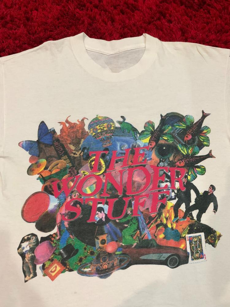 Vintage 90s The Wonder Stuff Shirt Cotton Men Women NZ169