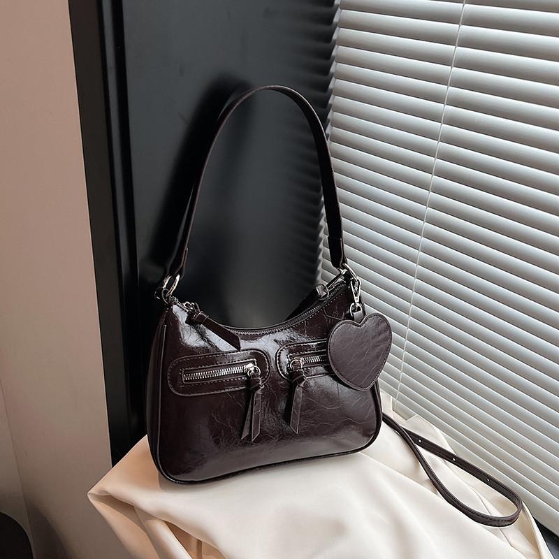 IELGY Retro Underarm Bag Leisure Motorcycle Baguette Bag
