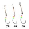 5 шт./лот Цепной тип 2# 4# 6# Крючок В форме кита Крючок для зимней рыбалки AD-Sharp Зимняя приманка Свинцовый Твердый крючок