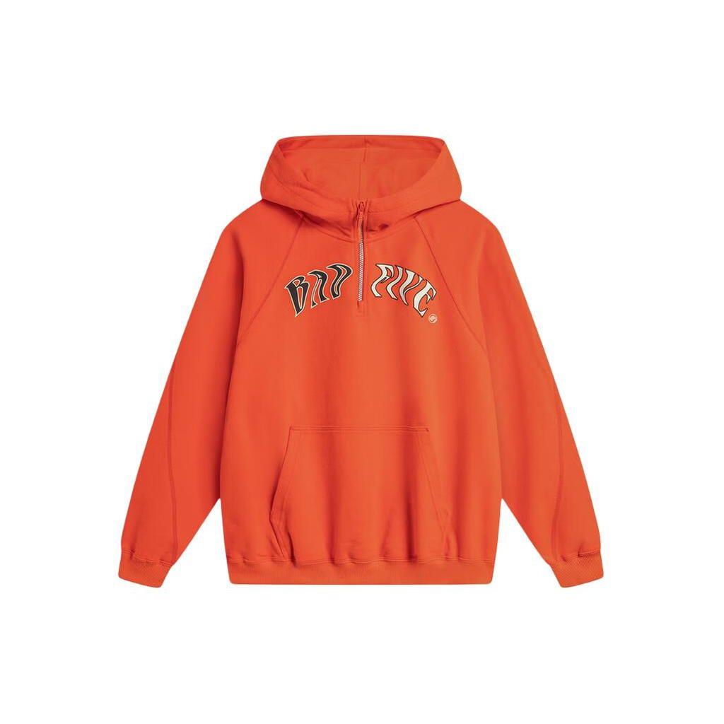 Толстовка с капюшоном Li Ning Badfive Letter Print Loose Hoodie Men hoodies Phoenix-Orange AWDU087-8