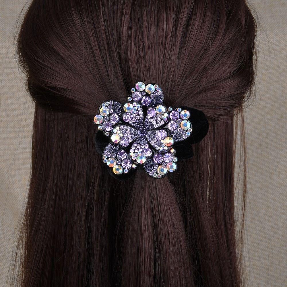 Резинки для волос со стразами, обруч для волос, цветочная веревка для волос, женские аксессуары для волос, головной убор в корейском стиле
