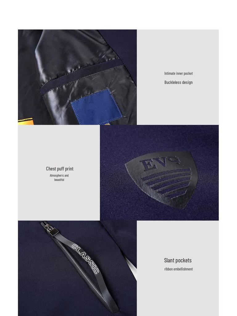 Мужская повседневная куртка в корейском стиле с воротником-стойкой для мотоциклистов