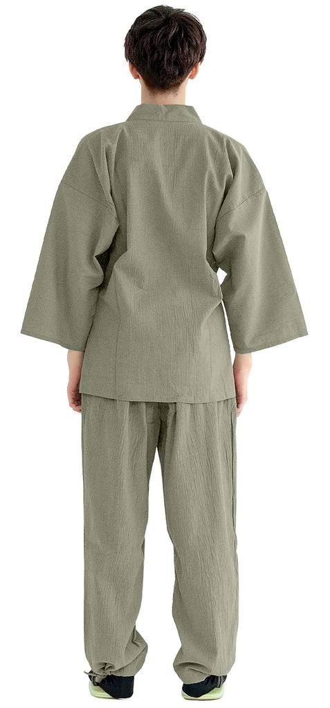 Pongee Willow 14 [Kyoetsu] Samue, Лето, Стирать, Стиль, Ткань, Хлопок, Мужской (LL, трава)