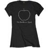 Womens/Ladies On Apple Diamante T-Shirt