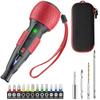 Yacooda Compact Powerful Electric Screwdriver with 3 Torque High Concentricity and Reduced Bit Runout Case 16 Bits LED Easy To Suitable for Women and