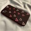 Red Pink Heart for Apple 17 Mobile Phone Case for IPhone16Pro Protective Case 15promax New for IPhone