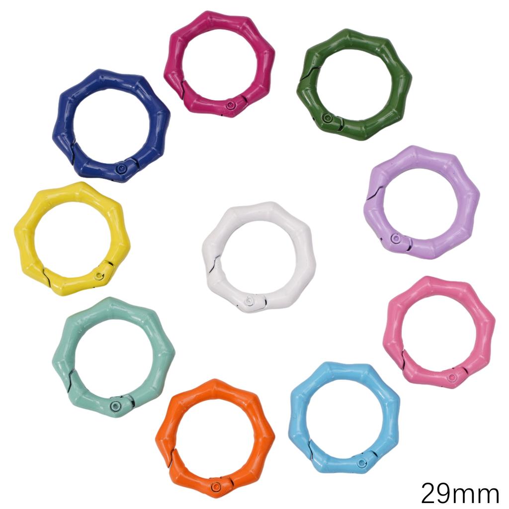 5-100 шт. Сплав Окрашенный спреем Брелок Брелок Карабин Кольцо для ключей Для DIY Ювелирных изделий Ключи Кошельки Украшения