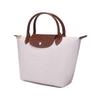 Longchamp Сумка-тоут Le Pliage 23 с короткими ручками из канваса и кожи, маленькая женская сумка-тоут, Бумага 1621089555